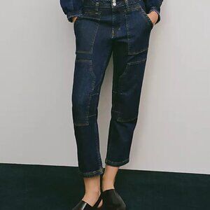 Pilcro Anthropologie The Wanderer Polished Relaxed Dark Wash Women's Size 28